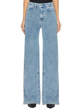 Good American Jeanius Good Skate Jeans Indigo 586 Size 10/30 Wide Leg High Waist